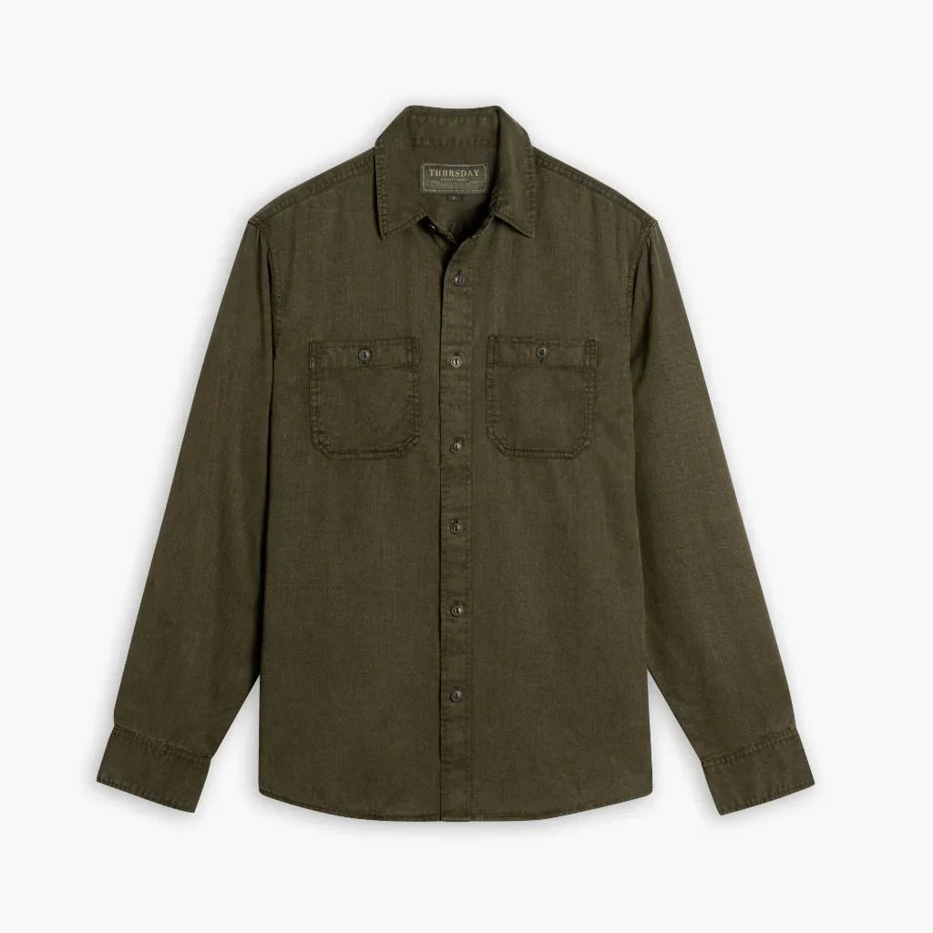 Chambray Workshirt | Olive