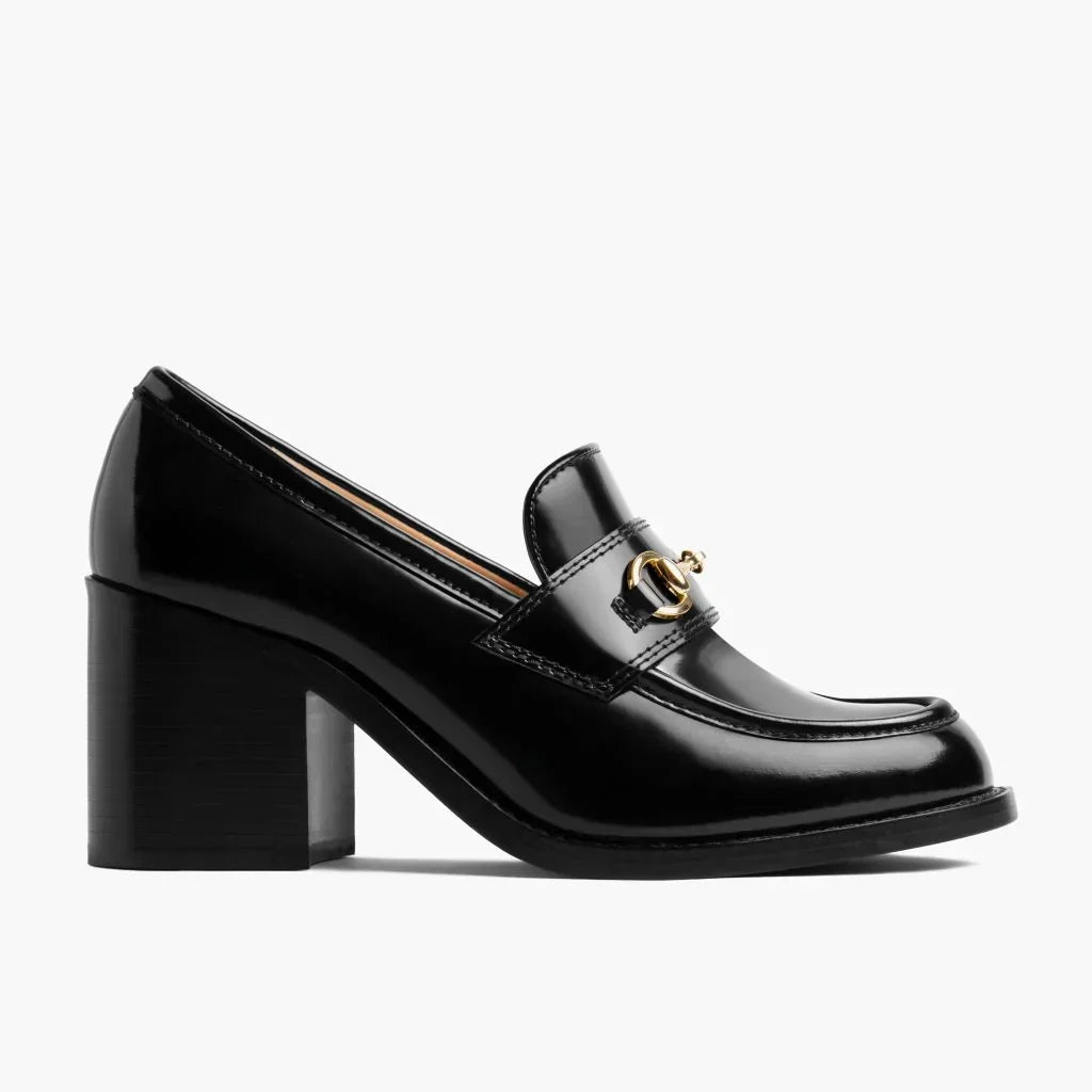 High Heel Penny | Black & Gold