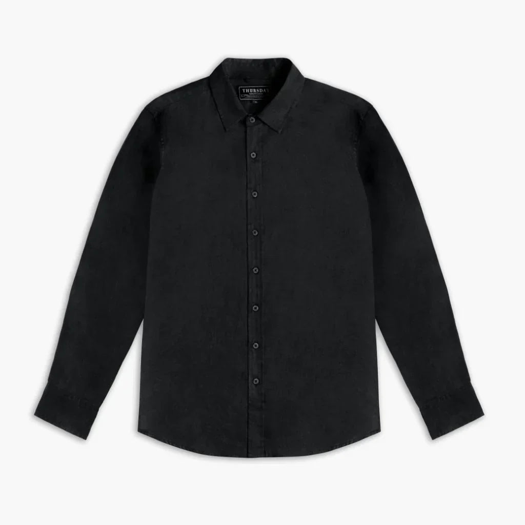 Linen Shirt | Black
