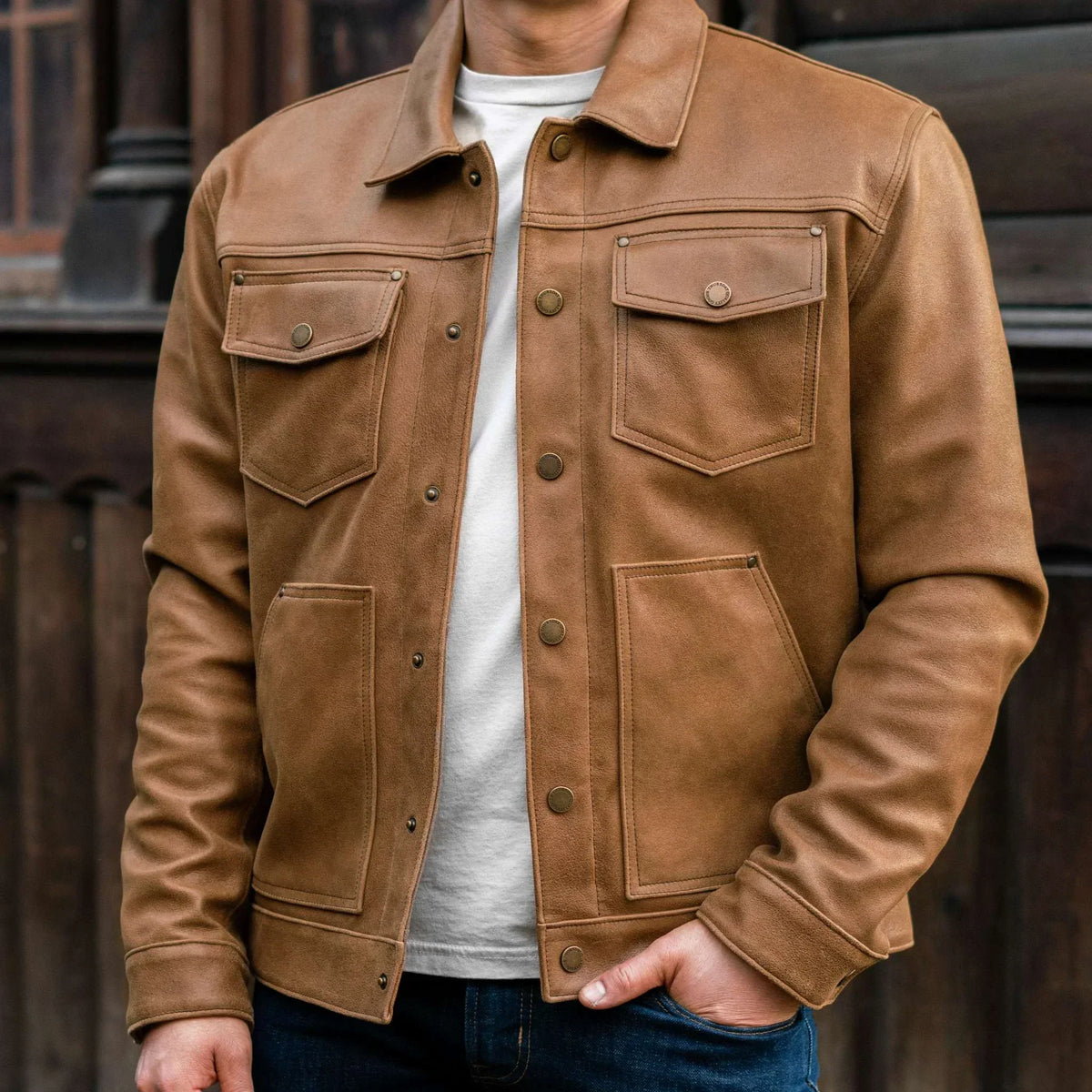 Roughout Cruiser Jacket | Natural