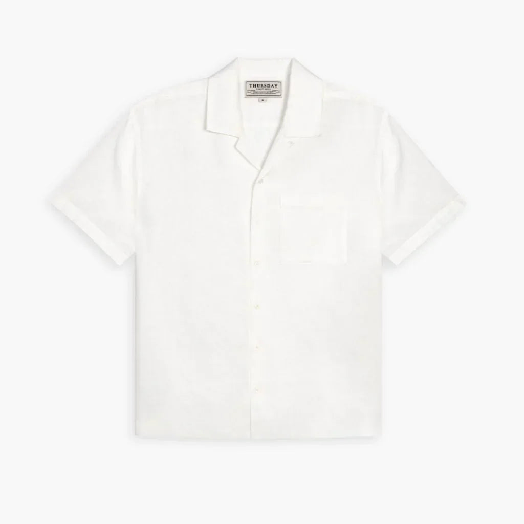 Linen Camp Shirt | White