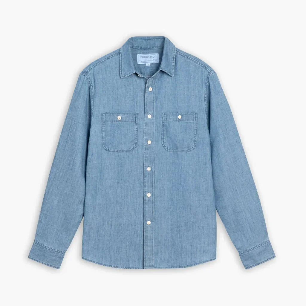 Chambray Workshirt | Vintage Indigo