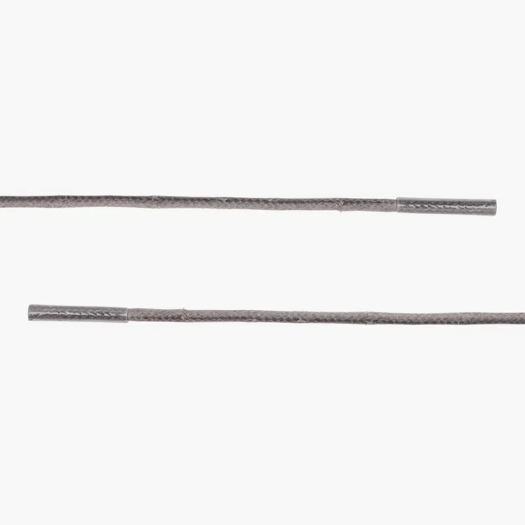 Round Waxed Cotton Laces | Grey