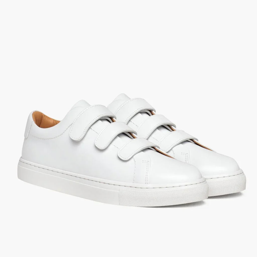 Women's Triple Strap Low Top | White