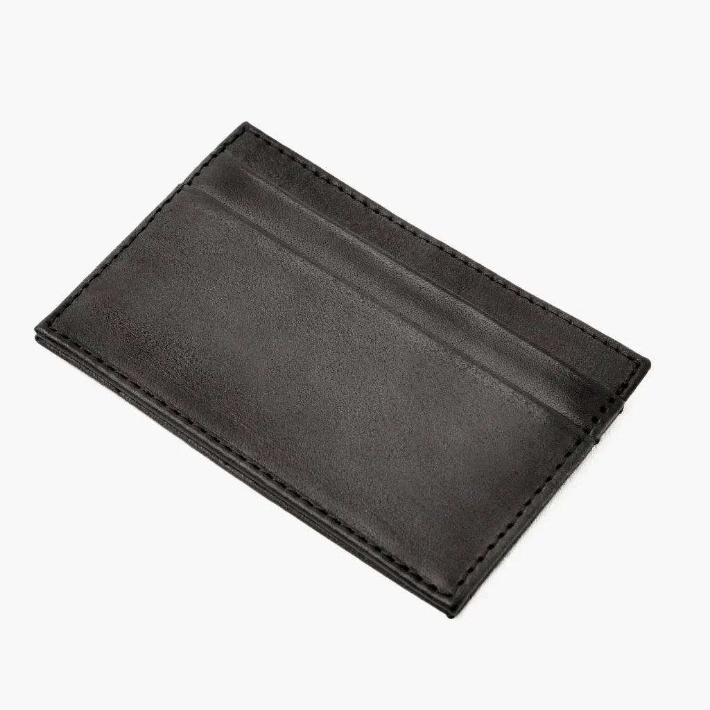 Leather Card Holder | Distressed Grey