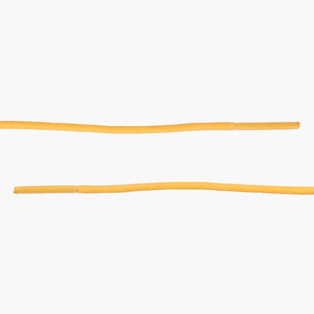 Round Waxed Cotton Laces | Yellow