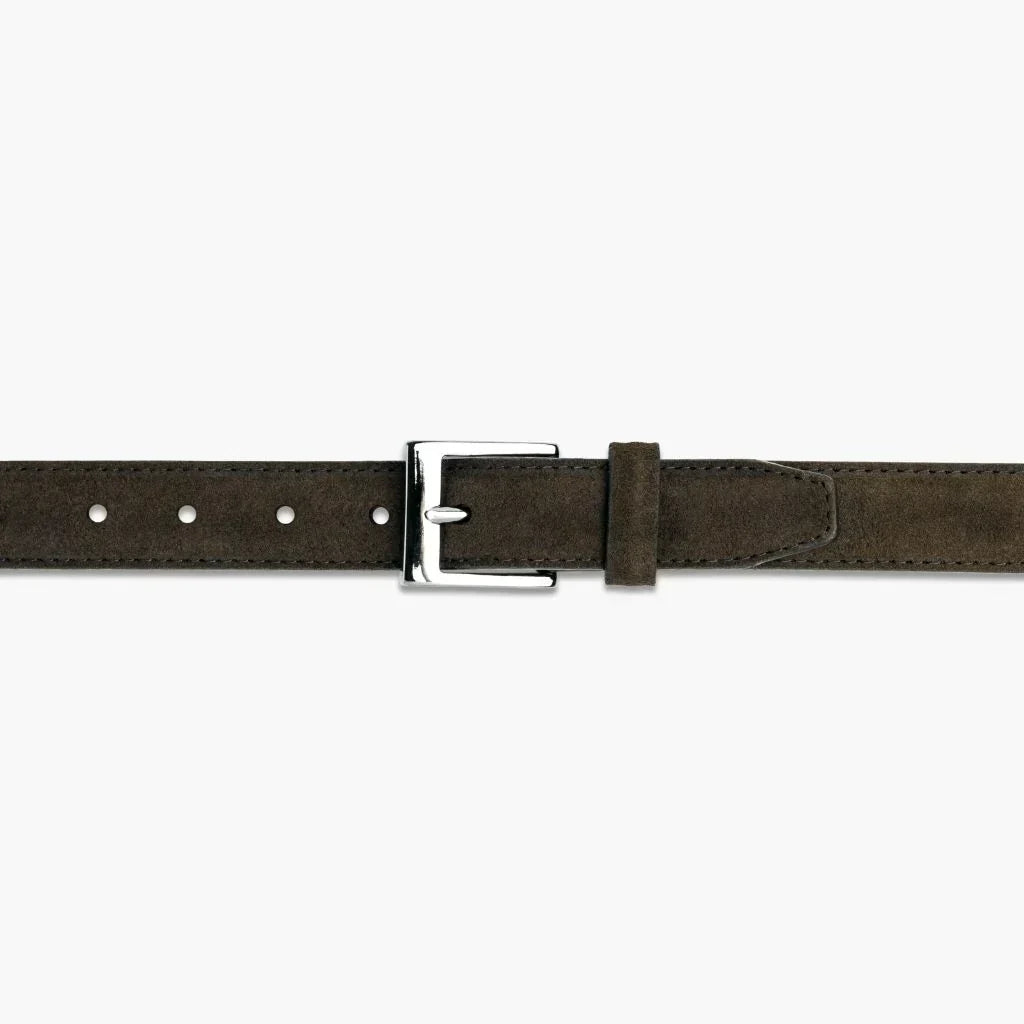 Men's Classic Leather Belt | Dark Olive Suede